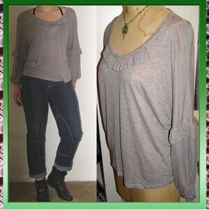 CUTE Stella McCartney Small 4-8 Gray jersey Top EUC